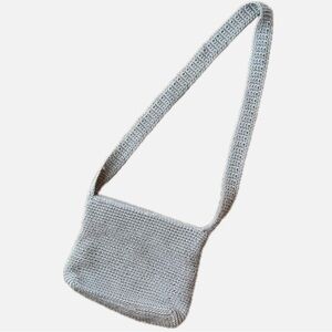 The Sak Gray Crochet Shoulder Bag